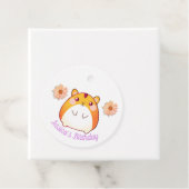 Cute Kawaii Hamster Custom Bedankjes Labels (In situ)