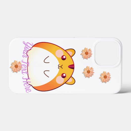 Cute Kawaii Hamster Custom Case-Mate iPhone Case (Achterkant (horizontaal))