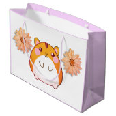 Cute Kawaii Hamster Custom Groot Cadeauzakje (Achterkant Gekanteld)