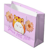 Cute Kawaii Hamster Custom Groot Cadeauzakje (Voorkant Gekanteld)