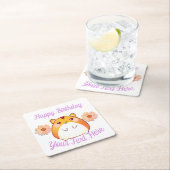 Cute Kawaii Hamster Custom Kartonnen Onderzetters (Insitu)