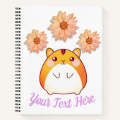 Cute Kawaii Hamster Custom Notitieboek (Voorkant)