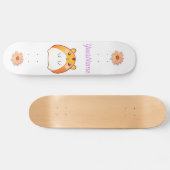 Cute Kawaii Hamster Custom Persoonlijk Skateboard (Horizontaal)
