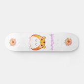 Cute Kawaii Hamster Custom Persoonlijk Skateboard (Horizontaal)