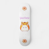 Cute Kawaii Hamster Custom Persoonlijk Skateboard (Voorkant)