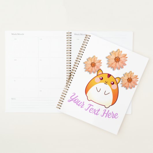 Cute Kawaii Hamster Custom Planner (Display)