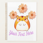 Cute Kawaii Hamster Custom Planner (Voorkant)