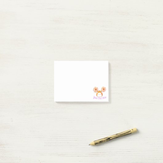 Cute Kawaii Hamster Custom Post-it® Notes (Op bureau)
