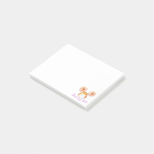 Cute Kawaii Hamster Custom Post-it® Notes (Schuin)