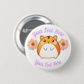 Cute Kawaii Hamster Custom Ronde Button 5,7 Cm (Voorkant /achterkant)