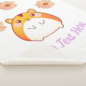 Cute Kawaii Hamster Custom Sherpa Deken (3/4)