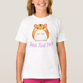 Cute Kawaii Hamster Custom T-shirt (Voorkant)