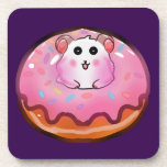 Cute Kawaii Hamster in Pink Frosted Donut Art Bier Onderzetter<br><div class="desc">Satisfy your sweet tooth with this incredibly cute hamster and donut design! The artwork showcases a cheerful little hamster peeking out from the hole of a huge, glossy pink donut complete with colorful sprinkles. This fun, kawaii-style illustration is perfect for children's clothing, sweet birthday party invitations, cute stickers, or as...</div>