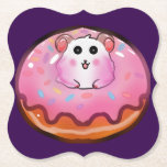 Cute Kawaii Hamster in Pink Frosted Donut Art Kartonnen Onderzetters<br><div class="desc">Satisfy your sweet tooth with this incredibly cute hamster and donut design! The artwork showcases a cheerful little hamster peeking out from the hole of a huge, glossy pink donut complete with colorful sprinkles. This fun, kawaii-style illustration is perfect for children's clothing, sweet birthday party invitations, cute stickers, or as...</div>