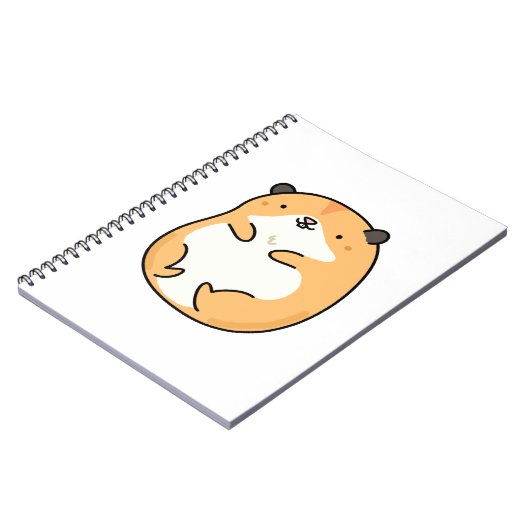 Cute Kawaii Hamster Notitieboek (Linkerzijde)