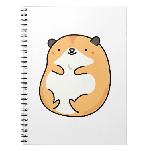 Cute Kawaii Hamster Notitieboek (Voorkant)