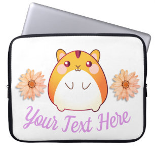 Cute Kawaii Hamster Op Maat Gemaakt Laptop Sleeve