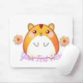 Cute Kawaii Hamster Op Maat Muismat (Met muis)