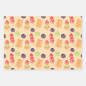 Cute Kawaii Hand-drawn Tanghulu Seamless Pattern Inpakpapier Vel (Voorkant 3)