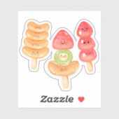 Cute Kawaii Hand-drawn Tanghulu Sticker (Vel)