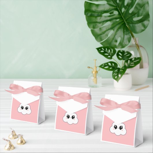 Cute Kawaii Happy Cloud Minimalist Design Bedankdoosjes (Meervoudige)