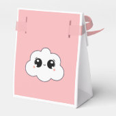Cute Kawaii Happy Cloud Minimalist Design Bedankdoosjes (Achterkant)