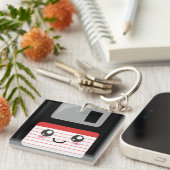 Cute / Kawaii Happy-diskette Sleutelhanger (Voorkant Rechts)