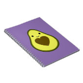 Cute Kawaii Happy Love Avocado Notitieboek (Rechterzijde)