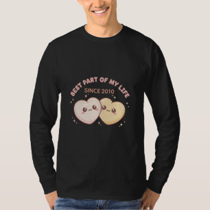 Cute Kawaii Hartjes Koppel   Beste Deel Van Mijn L T-shirt