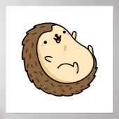 Cute Kawaii Hedegel Poster (Voorkant)