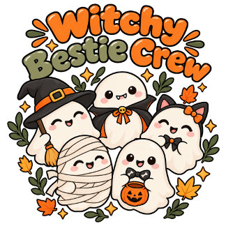 Cute Kawaii Heks Vampier Mumie Geest Kostuum Trui