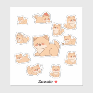 Cute Kawaii Hond Stickers