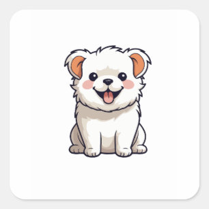 Cute Kawaii Hond Vinyl Sticker - Schattige Cartoon