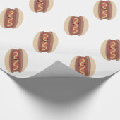 Cute Kawaii Hot Dog Cadeaupapier (Hoek)