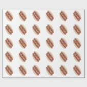Cute Kawaii Hot Dog Cadeaupapier (Vlak)