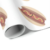 Cute Kawaii Hot Dog Cadeaupapier (Rol Hoek)