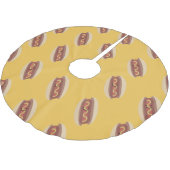 Cute Kawaii Hot Dog Kerstboom Rok (Gekanteld)