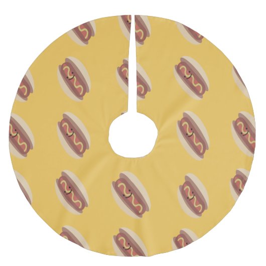 Cute Kawaii Hot Dog Kerstboom Rok (Voorkant)