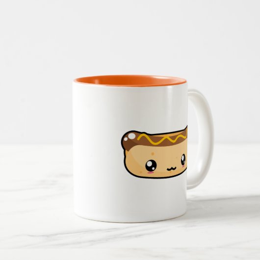 Cute Kawaii Hot Dog Mok (Voorkant rechts)