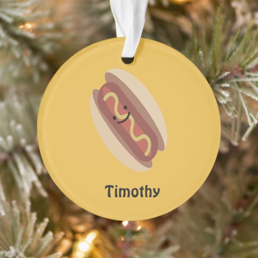 Cute Kawaii Hot Dog Ornament (Boom)