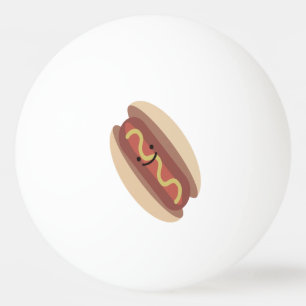 Cute Kawaii Hot Dog Pingpongbal