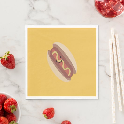 Cute Kawaii Hot Dog Servet (Insitu)