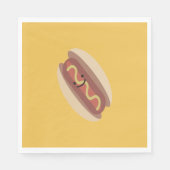 Cute Kawaii Hot Dog Servet (Voorkant)