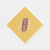 Cute Kawaii Hot Dog Servet (Hoek)