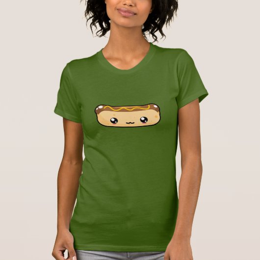 Cute Kawaii Hot Dog T-Shirt (Voorkant)