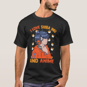 Cute Kawaii - I Love Shiba Inu and Anime - Otaku G T-shirt