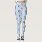 Cute Kawaii Ice Cream Cone Patroon Leggings (Voorkant)