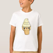 Cute Kawaii Ice Cream Cone T-shirt (Voorkant)