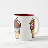 Cute Kawaii Ice Cream Cones Mok (Voorkant rechts)