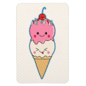 Cute Kawaii Ice Cream Magneet (Verticaal)